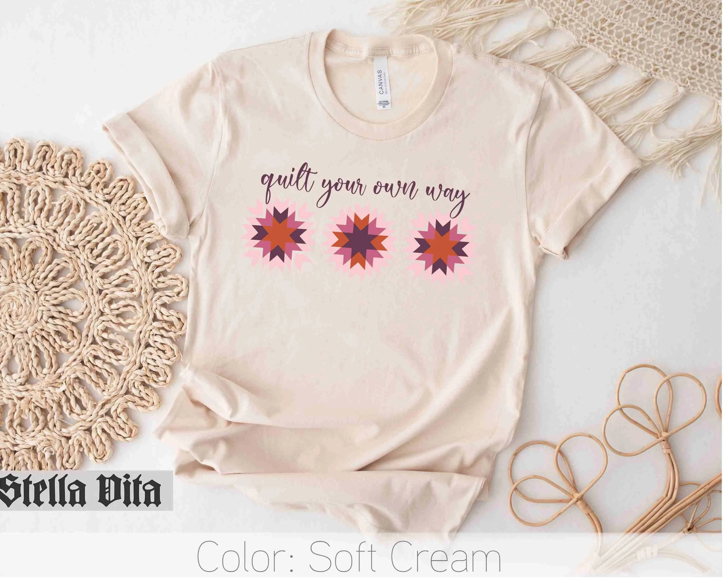 a t - shirt with the words guilt your own way on it