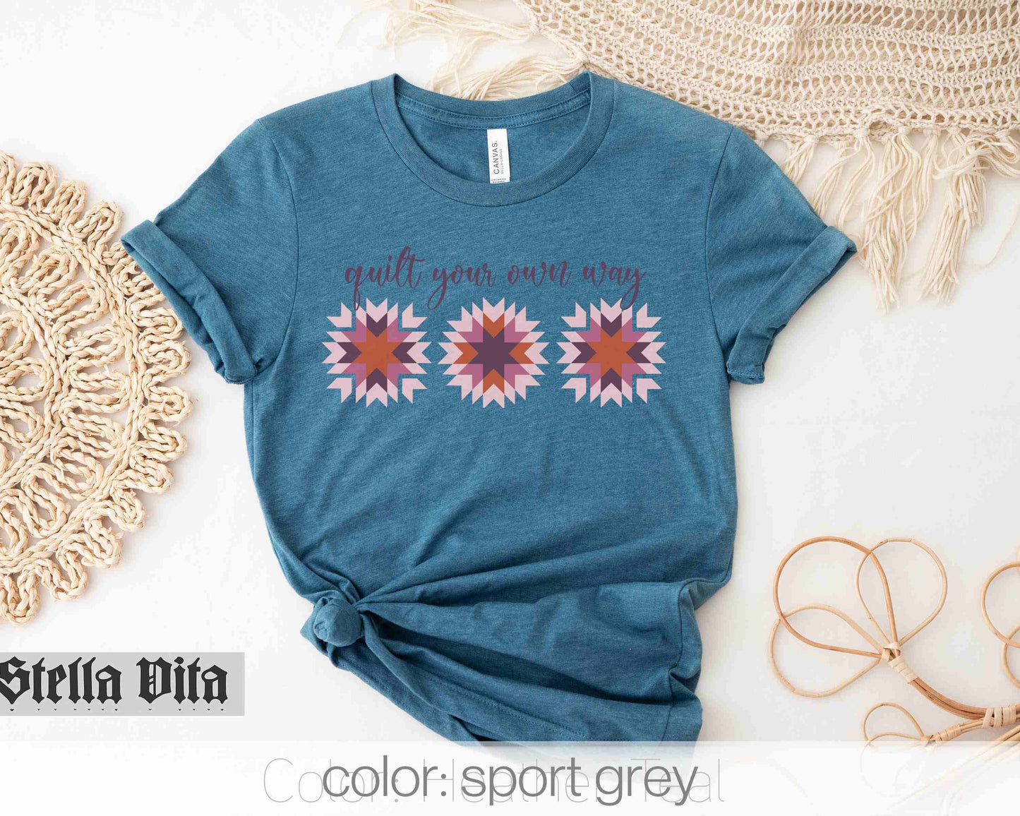 a t - shirt with a flower design on it