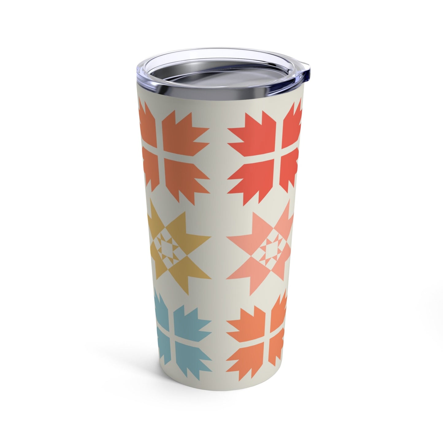 Modern Quilt Block Travel Tumbler 20oz