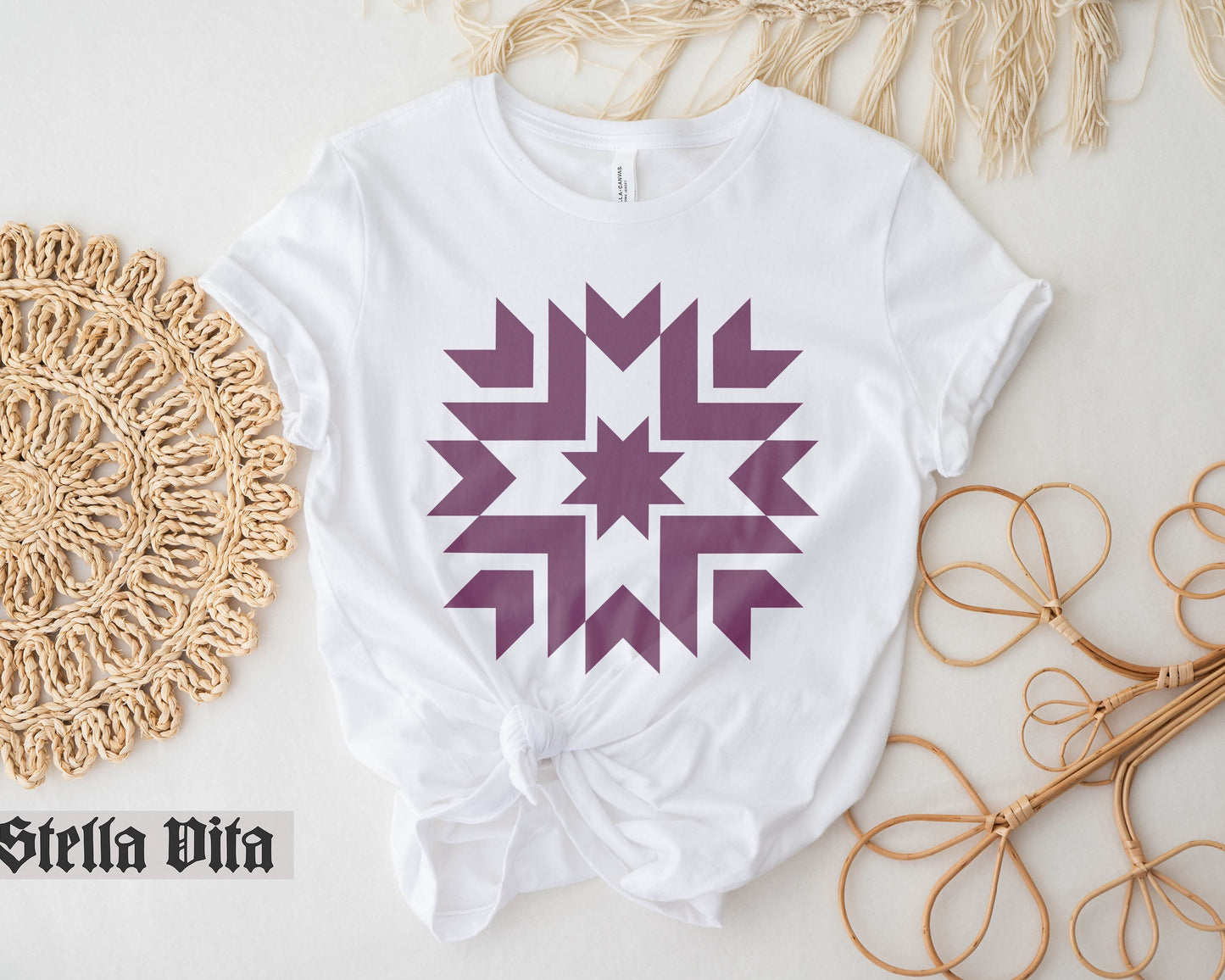 Modern Minimalist Quilt Block T-Shirt