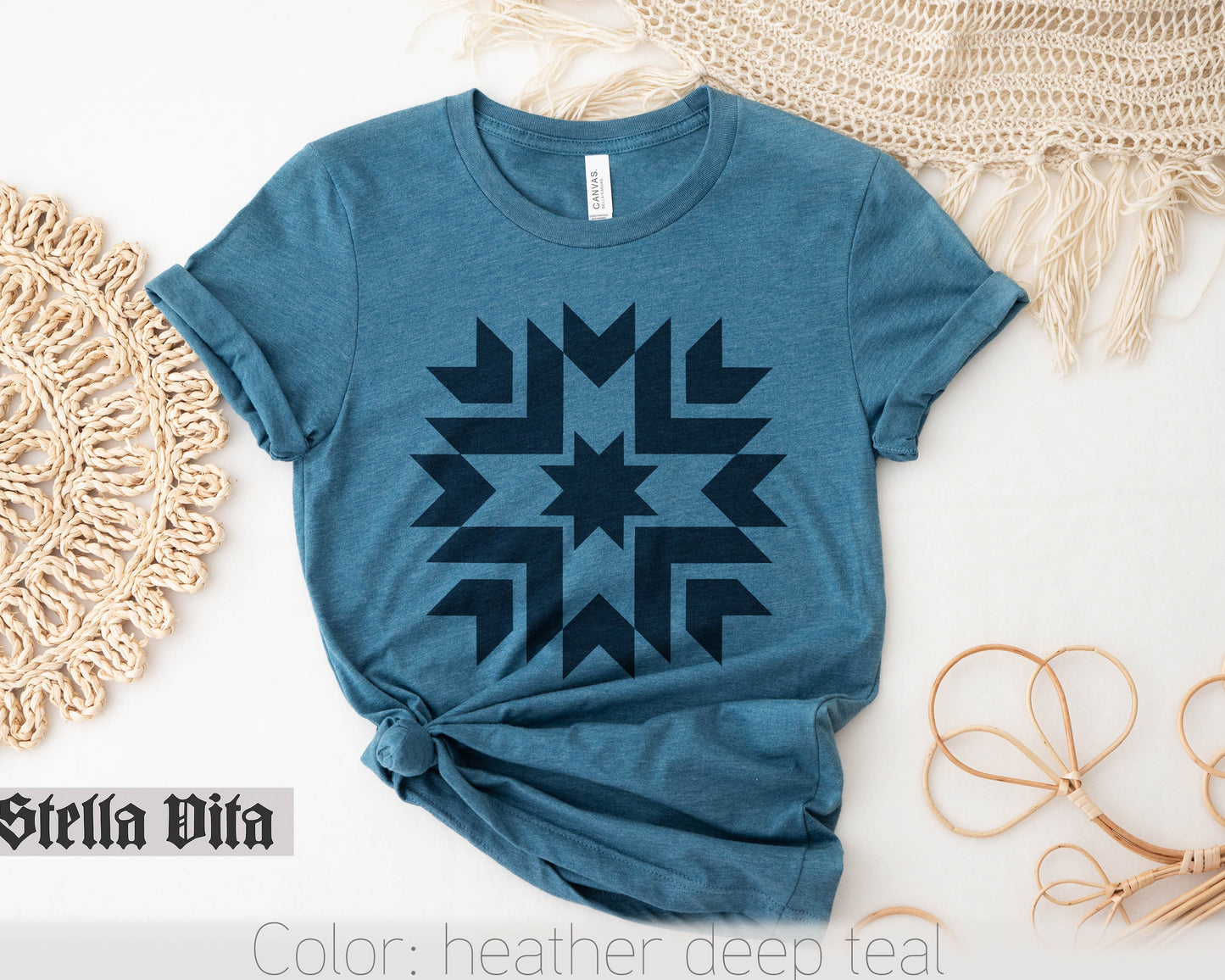 Modern Minimalist Quilt Block T-Shirt