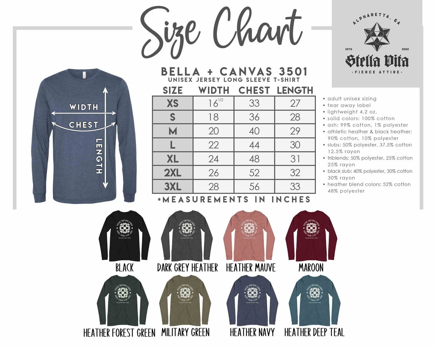 Custom Homestead Star Personalized Quilt Group or Retreat Long Sleeve Shirt