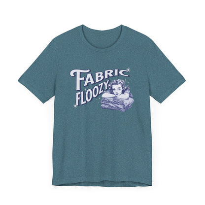 Fabric Floozy Quilter T-Shirt - Funny Retro Graphic Tee for Quilting Lovers