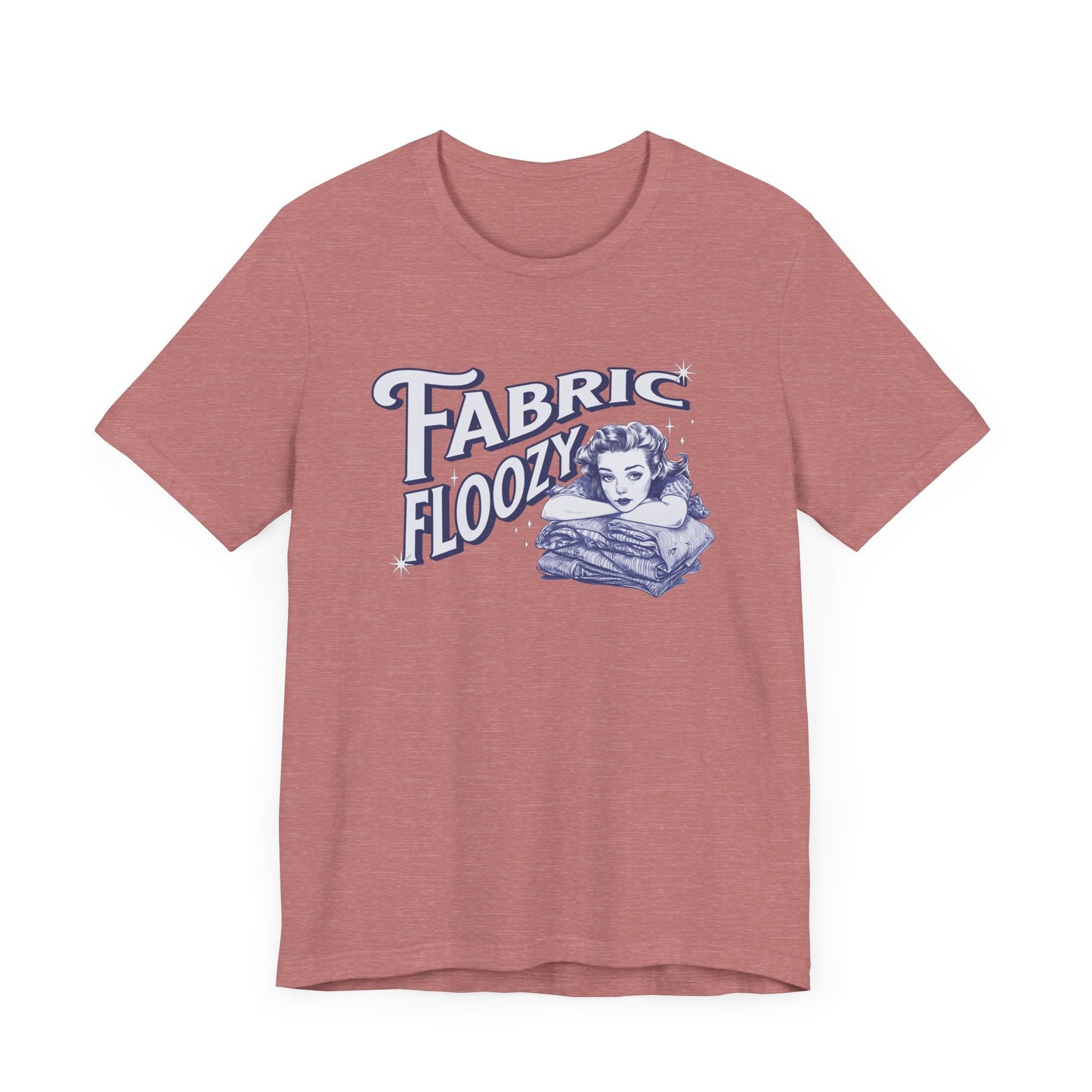 Fabric Floozy Quilter T-Shirt - Funny Retro Graphic Tee for Quilting Lovers