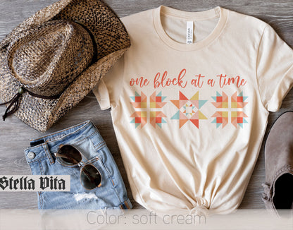 One Block at a Time Quilt Block T-Shirt