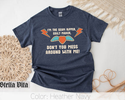 I am the Seam Ripper Funny Quilter Rock and Roll T-Shirt