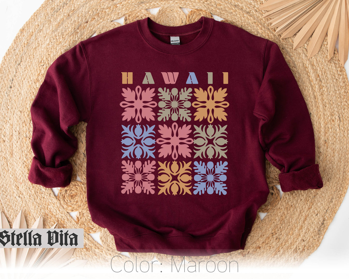Hawaii Quilt Block Sweatshirt