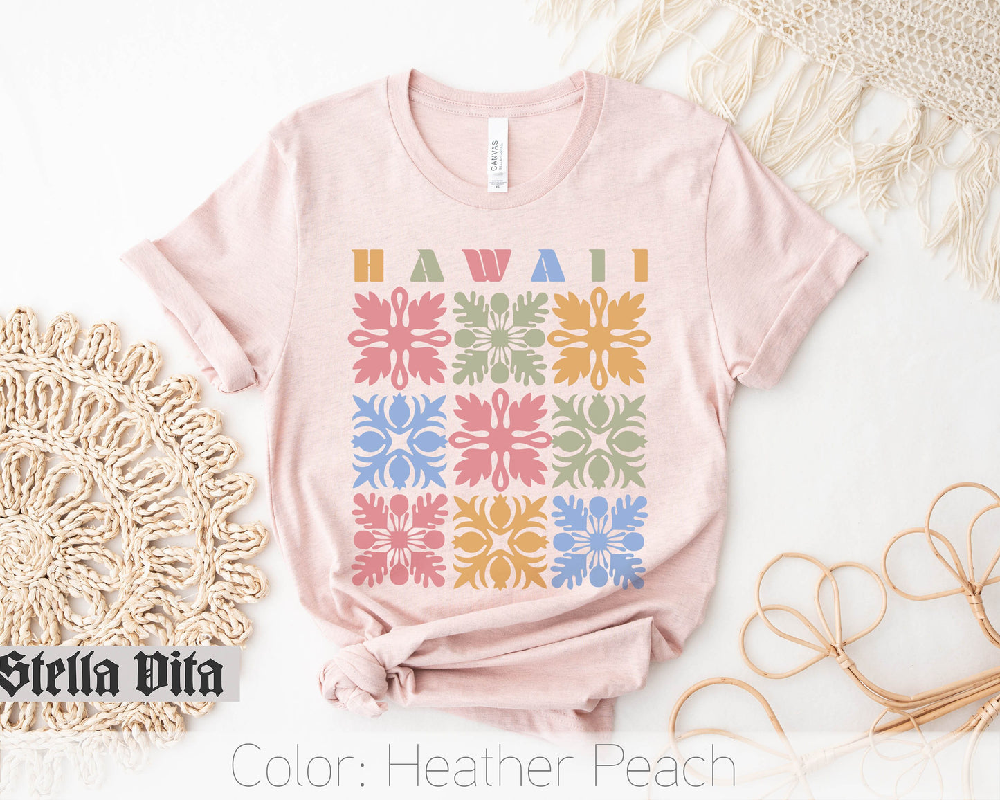 Hawaii Quilt Block T-Shirt