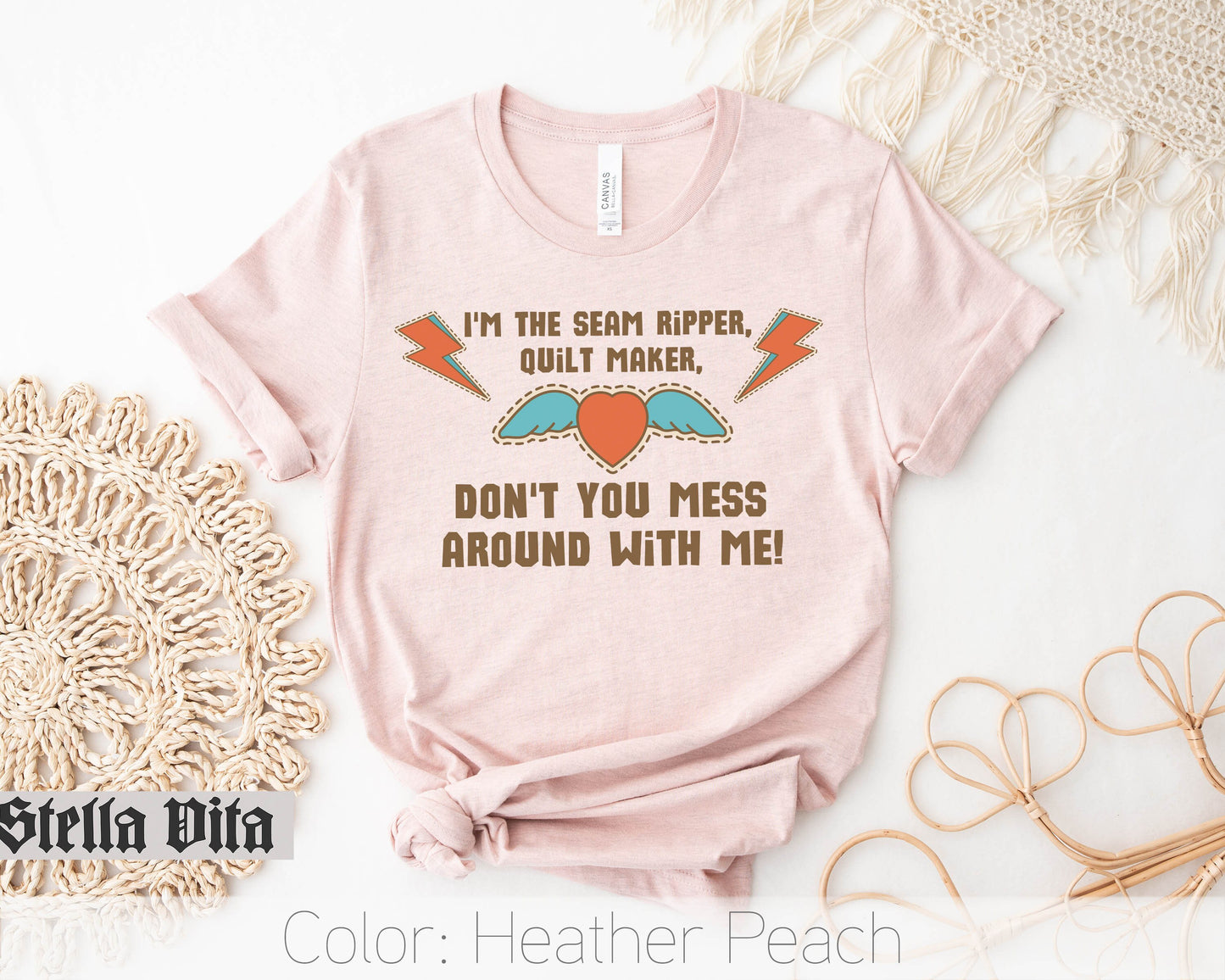 I am the Seam Ripper Funny Quilter Rock and Roll T-Shirt
