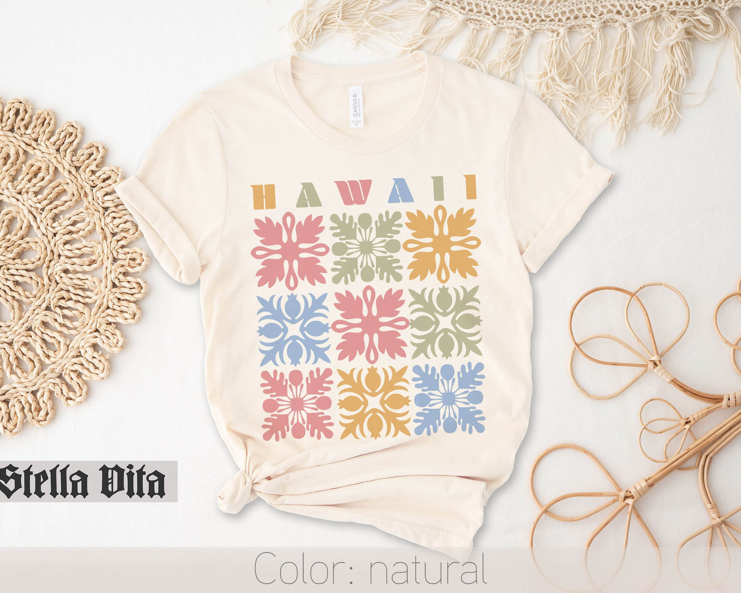 Hawaii Quilt Block T-Shirt