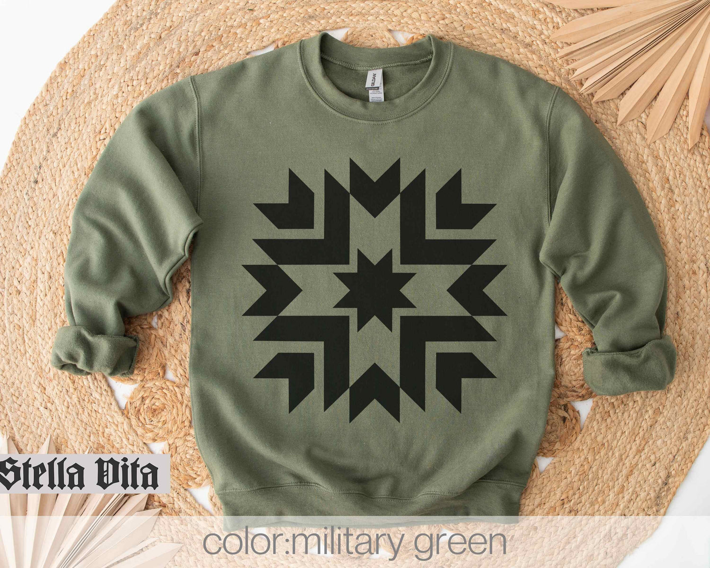 Modern Minimalist Quilt Block Sweatshirt