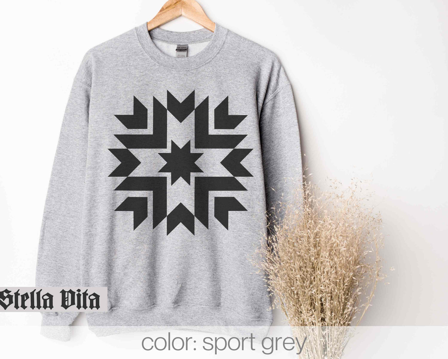 Modern Minimalist Quilt Block Sweatshirt